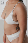 BASERANGE Bamboo fiber and cotton without steel ring wide edge bra series collection soft underwear France BAS-BRTR-BL-000-UNDYDB undyed BRTR1
